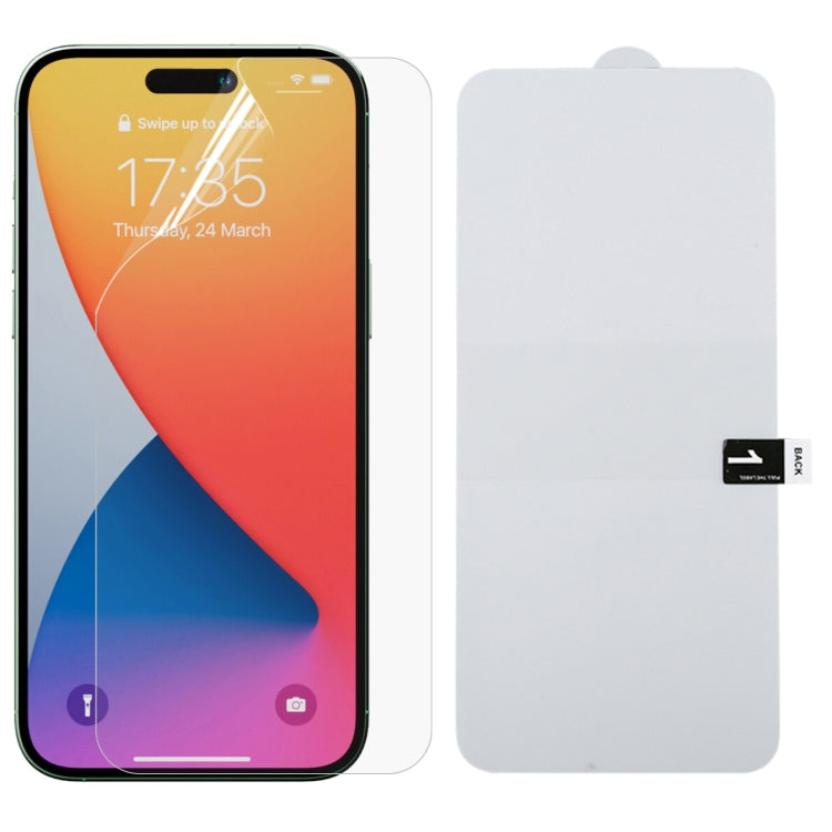 For iPhone 14 Pro Max Full Screen Protector Explosion-proof Hydrogel Film
