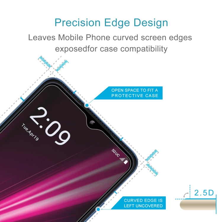 For T-Mobile REVVL 6 5G 10 PCS 0.26mm 9H 2.5D Tempered Glass Film