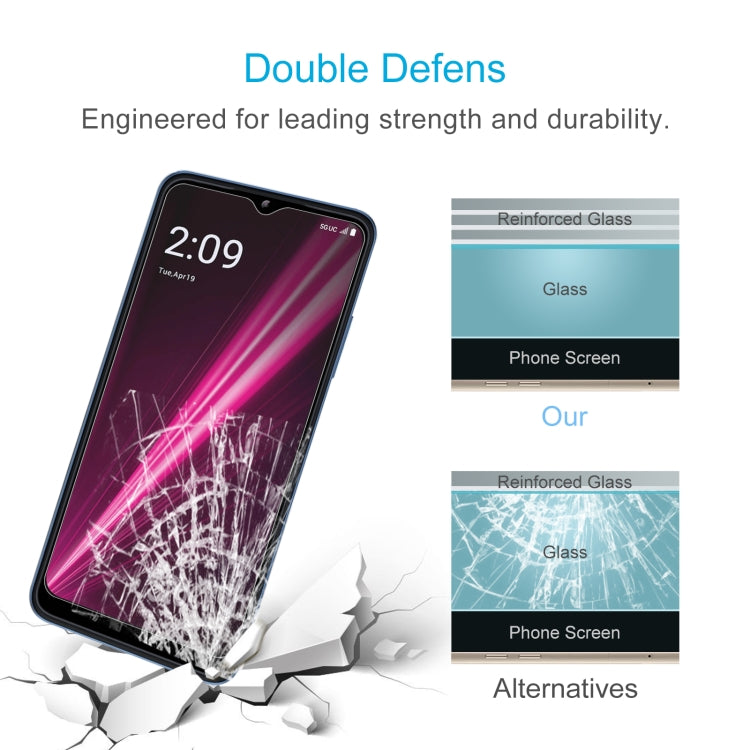 For T-Mobile REVVL 6 5G 10 PCS 0.26mm 9H 2.5D Tempered Glass Film