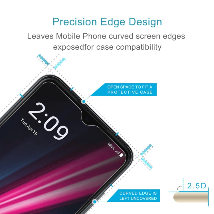 For T-Mobile REVVL 6 Pro 5G 10 PCS 0.26mm 9H 2.5D Tempered Glass Film
