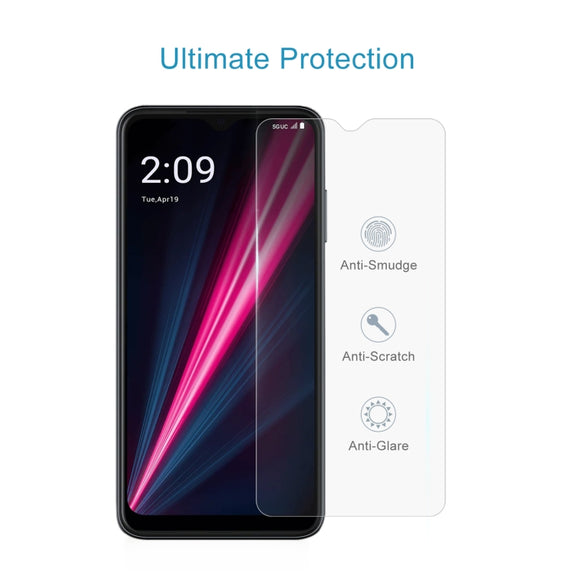 For T-Mobile REVVL 6 Pro 5G 10 PCS 0.26mm 9H 2.5D Tempered Glass Film
