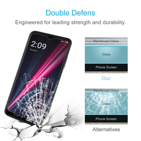 For T-Mobile REVVL 6 Pro 5G 10 PCS 0.26mm 9H 2.5D Tempered Glass Film