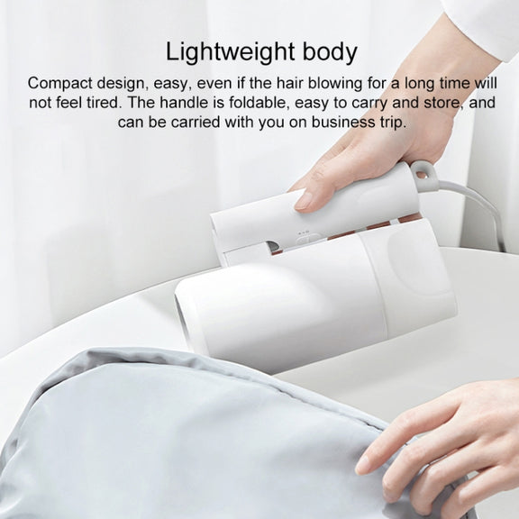 Original Xiaomi Mijia H100 Negative Ion Portable Electric Hair Dryer, US Plug(Pink)