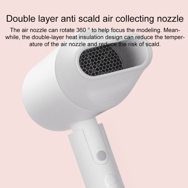 Original Xiaomi Mijia H100 Negative Ion Portable Electric Hair Dryer, US Plug(Pink)