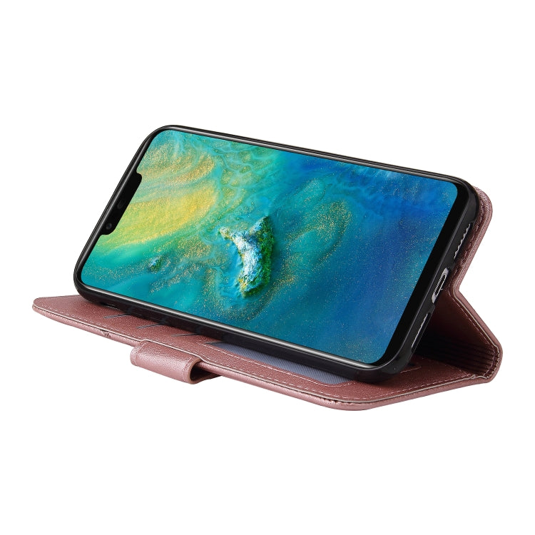For Huawei Mate 20 Pro GQUTROBE Right Angle Leather Phone Case(Rose Gold)