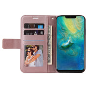 For Huawei Mate 20 Pro GQUTROBE Right Angle Leather Phone Case(Rose Gold)
