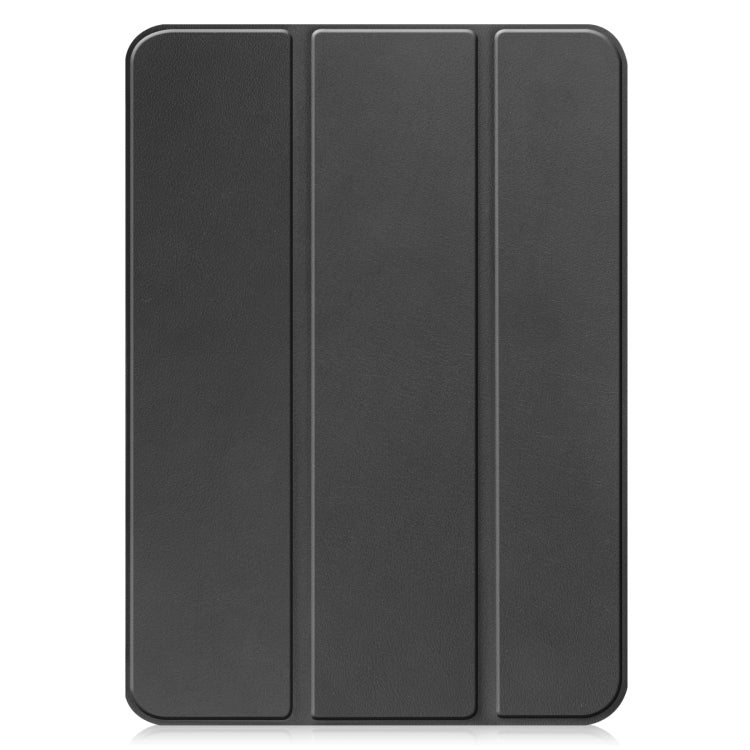 Solid Color Custer Texture Leather Tablet Case For iPad 10th Gen 10.9 2022 / 2025 (Black)