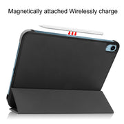 Solid Color Custer Texture Leather Tablet Case For iPad 10th Gen 10.9 2022 / 2025 (Black)