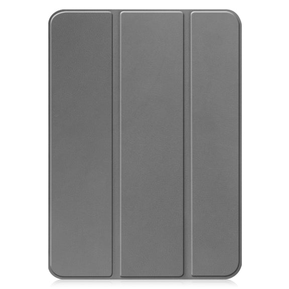 Solid Color Custer Texture Leather Tablet Case For iPad 10th Gen 10.9 2022 / 2025 (Gray)