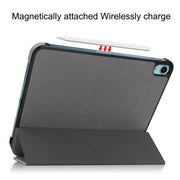 Solid Color Custer Texture Leather Tablet Case For iPad 10th Gen 10.9 2022 / 2025 (Gray)