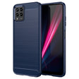 For T-Mobile REVVL 6 Pro 5G Brushed Texture Carbon Fiber TPU Phone Case(Blue) - More Brand by PMC TechLife | Online Shopping South Africa | PMC TechLife