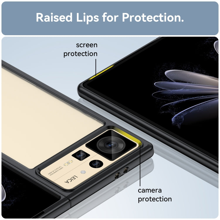 For Xiaomi Mix Fold 2 Colorful Series Acrylic + TPU Phone Case(Black)