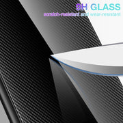 For Xiaomi Redmi Note 10 Pro Texture Gradient Glass TPU Phone Case(White)