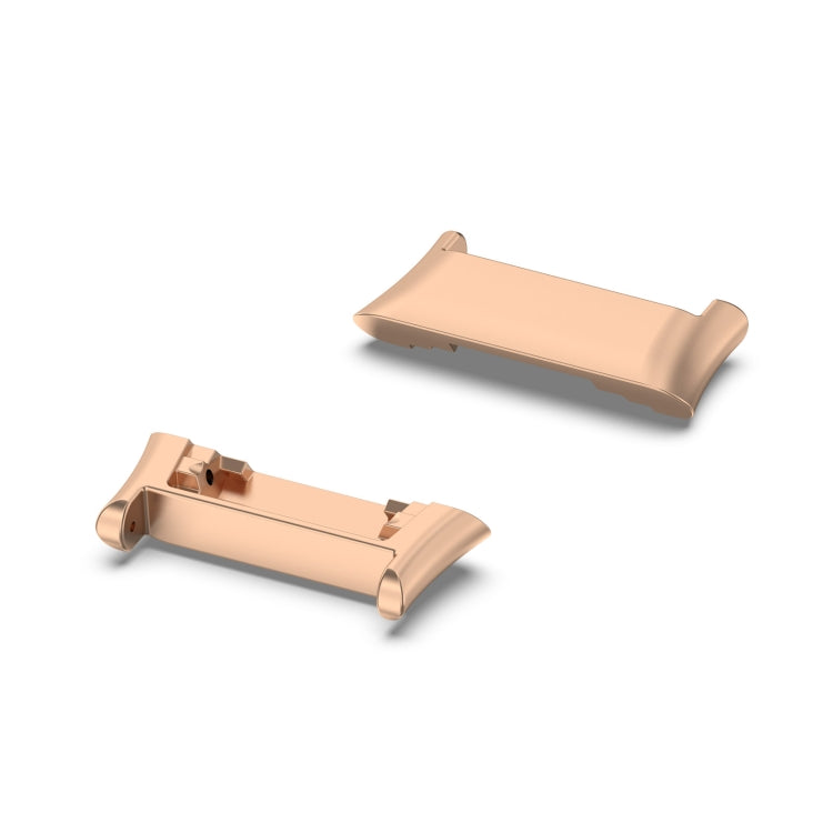 For OPPO Watch Free 1 Pair Metal Watch Band Connector(Rose Gold)