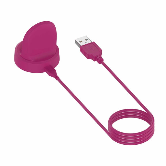 For Samsung Galaxy Watch5 / Watch5 Pro USB Vertical Magnetic Charger Holder(Rose Red)