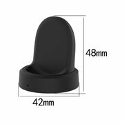 For Samsung Galaxy Watch5 / Watch5 Pro USB Vertical Magnetic Charger Holder(Rose Red)