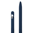 3 in 1 Striped Liquid Silicone Stylus Case with Two Tip Caps For Apple Pencil 2(Midnight Blue) - Pencil Accessories by PMC TechLife | Online Shopping South Africa | PMC TechLife