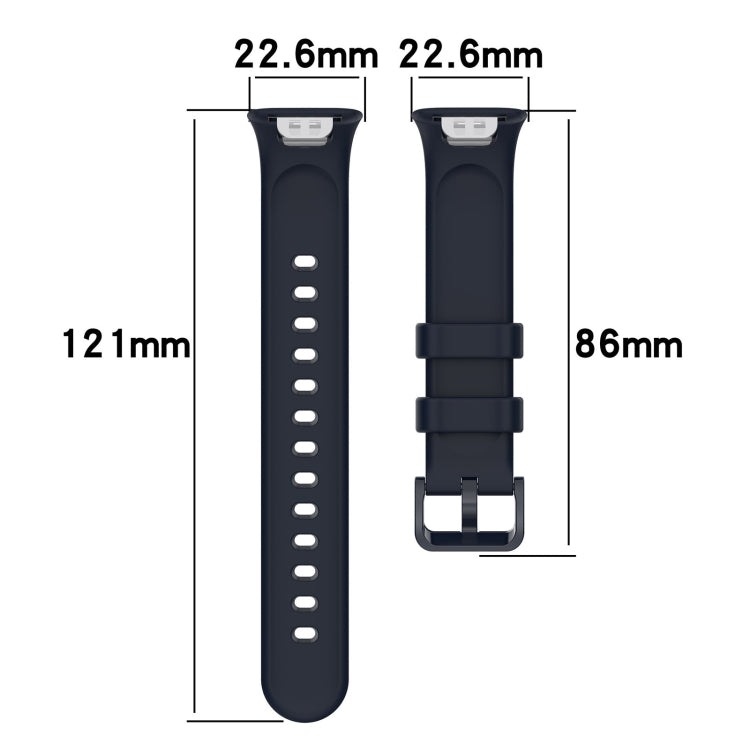 For Xiaomi Mi Band 7 Pro Litchi Texture Leather Watch Band(White)