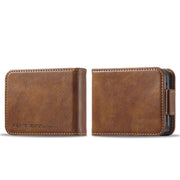 For Samsung Galaxy Z Flip4 5G LC.IMEEKE RFID Anti-theft Leather Phone Case(Brown)