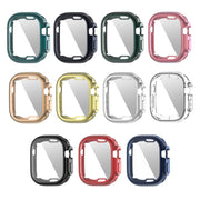 PET Film TPU Watch Case For Apple Watch Ultra 49mm / Ultra 2 49mm(Silver)