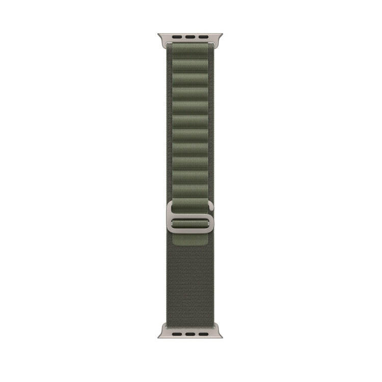 Nylon Loop Watch Band For Apple Watch 46mm / 49mm / 45mm / 44mm(Green)