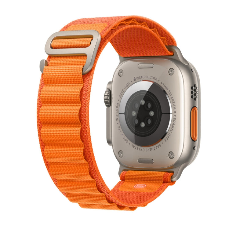 Nylon Loop Watch Band For Apple Watch 46mm / 49mm / 45mm / 44mm(Orange)
