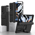 For Samsung Galaxy Z Fold4 GKK Integrated Magnetic Armor Flip Phone Case With Pen Box(Black) - free shipping - PMC TechLife - Order now!
