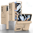 For Samsung Galaxy Z Fold4 GKK Integrated Magnetic Armor Flip Phone Case With Pen Box(Champagne Gold) - free shipping - PMC TechLife - Order now!