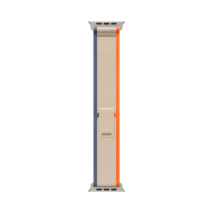 Nylon Watch Band For Apple Watch 42mm / 41mm / 40mm / 38mm (White+Orange)