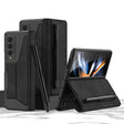 For Samsung Galaxy Z Fold4 GKK Armor Flip Leather Phone Case with Pen Slots(Black) - Galaxy Z Fold4 5G Cases by GKK | Online Shopping South Africa | PMC TechLife | Buy Now Pay Later Mobicred