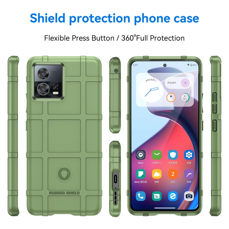 For Motorola Edge 30 Fusion Full Coverage Shockproof TPU Case(Green)