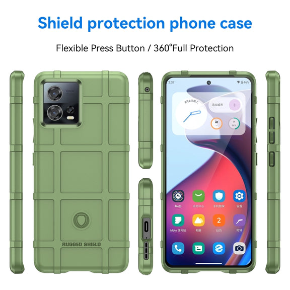 For Motorola Edge 30 Fusion Full Coverage Shockproof TPU Case(Green)