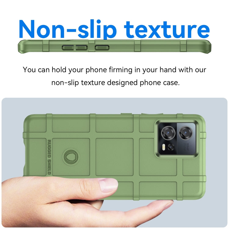 For Motorola Edge 30 Fusion Full Coverage Shockproof TPU Case(Green)