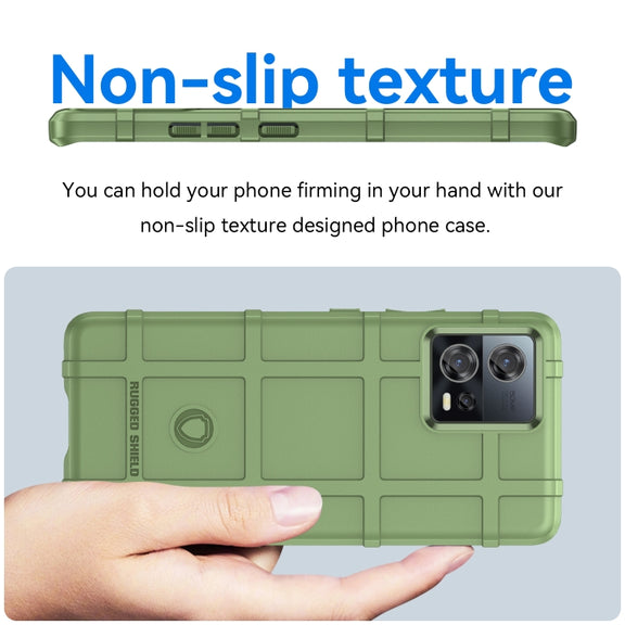 For Motorola Edge 30 Fusion Full Coverage Shockproof TPU Case(Green)