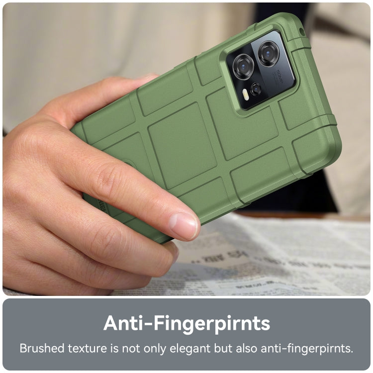 For Motorola Edge 30 Fusion Full Coverage Shockproof TPU Case(Green)