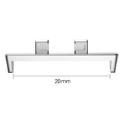 For OPPO Watch3 42mm 1 Pair 20mm Metal Watch Band Connector(Silver)