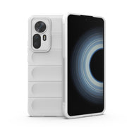 For Xiaomi Redmi K50 Ultra / Xiaomi 12T Magic Shield TPU + Flannel Phone Case(White)