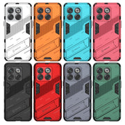 For OnePlus 10T 5G Punk Armor PC + TPU Phone Case with Holder(Green)