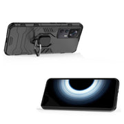For Xiaomi Redmi K50 Ultra / Xiaomi 12T Magnetic Ring Holder PC + TPU Phone Case(Black)