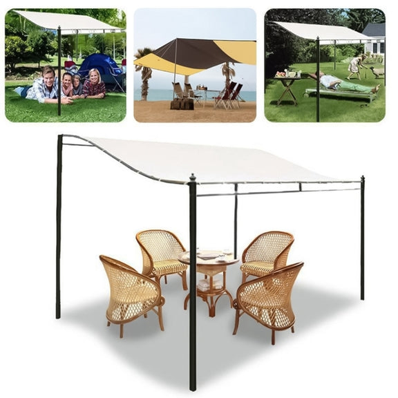 Garden Patio Awning Canopy Water-resistant Shade Cloth, Size:3X2.6m(Beige)