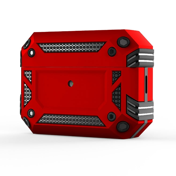 Armor Four-corner Shockproof Earphone Protective Cover For AirPods Pro 2(Red)