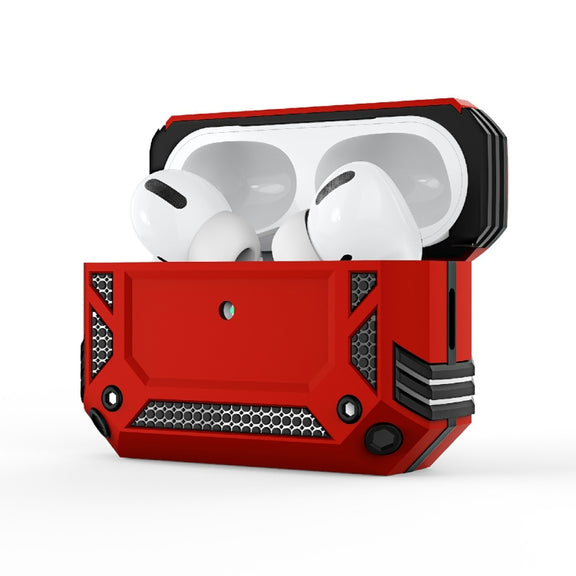 Armor Four-corner Shockproof Earphone Protective Cover For AirPods Pro 2(Red)