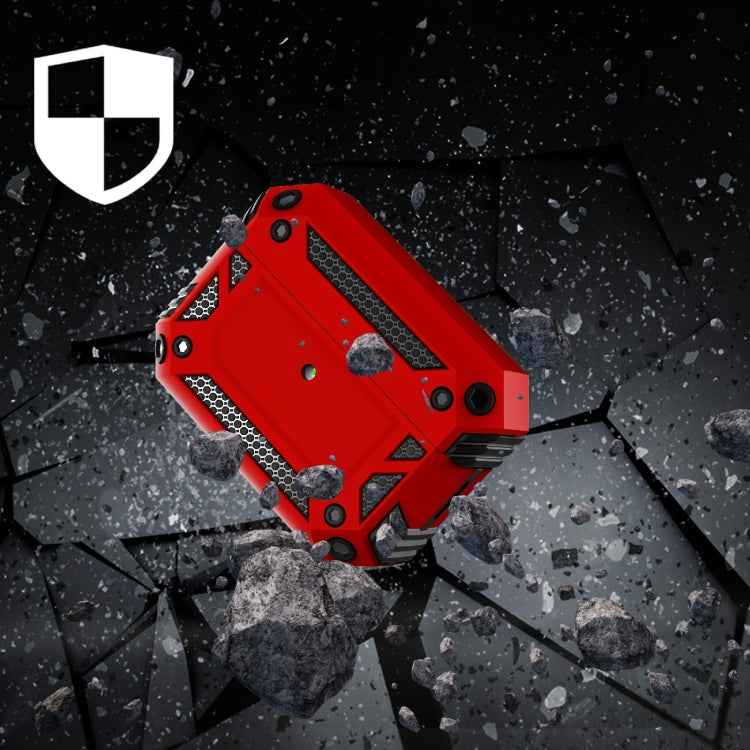 Armor Four-corner Shockproof Earphone Protective Cover For AirPods Pro 2(Red)