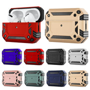Armor Four-corner Shockproof Earphone Protective Cover For AirPods Pro 2(Red)