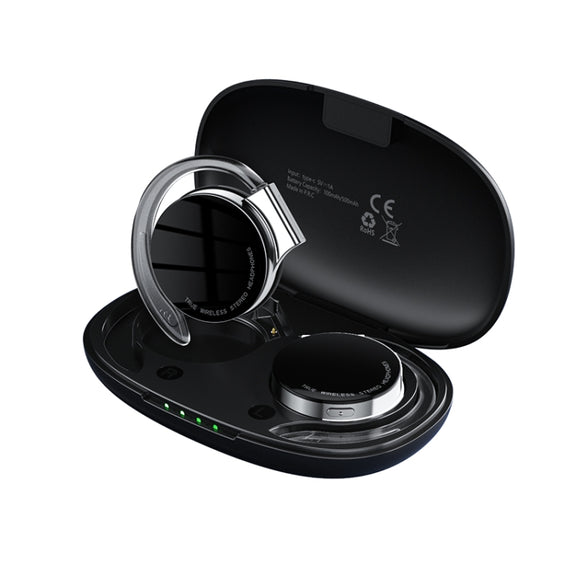 T&G F2 Ear Mount Water-resistant Wireless Bluetooth Noise Reduction Earphone, Water-resistant Level: IPX5(Black)