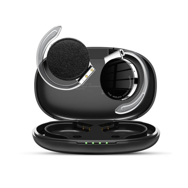 T&G F2 Ear Mount Water-resistant Wireless Bluetooth Noise Reduction Earphone, Water-resistant Level: IPX5(Black)