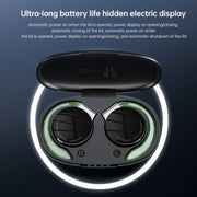 T&G F2 Ear Mount Water-resistant Wireless Bluetooth Noise Reduction Earphone, Water-resistant Level: IPX5(White)