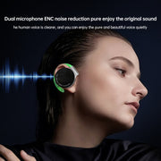 T&G F2 Ear Mount Water-resistant Wireless Bluetooth Noise Reduction Earphone, Water-resistant Level: IPX5(White)