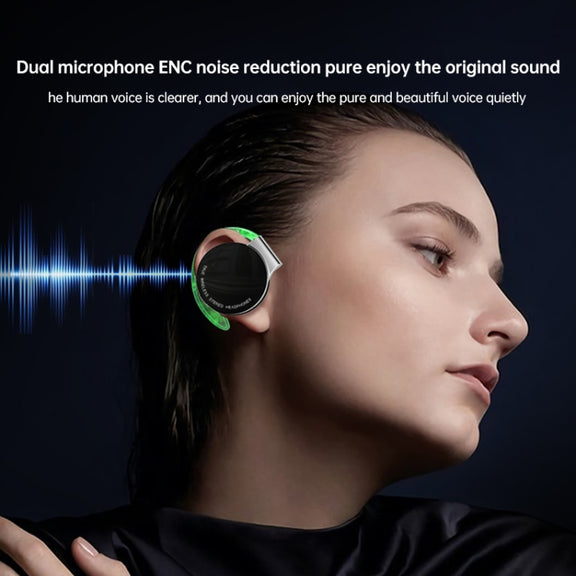T&G F2 Ear Mount Water-resistant Wireless Bluetooth Noise Reduction Earphone, Water-resistant Level: IPX5(White)