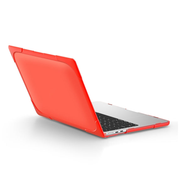 For MacBook Air 13.6 inch A2681 2022 / M3 2024 A3113 / M4 2025 A3240 TPU + PC Two-color Anti-fall Laptop Protective Case(Red)